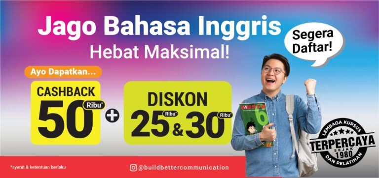 Belajar Bahasa Inggris Lebih Hemat dengan Promo Cashback dari BBC English Course