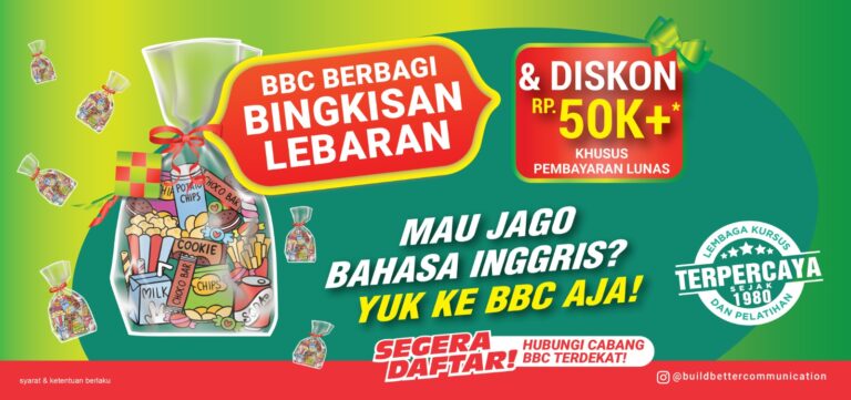Promo Bingkisan Lebaran di Kursus BBC